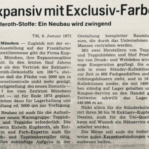 Zeitungsartikel Expansiv mit Exclusiv-Farben