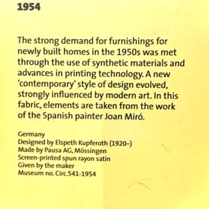 Beschreibung Textildesign "Espace" von Elsbeth Kupferoth