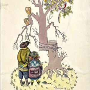 Zeichnung von Elsbeth Kupferoth im Ulenspiegel,
